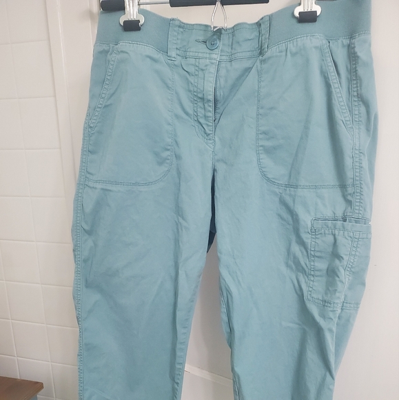 Ann Taylor Loft sage green capris - Picture 1 of 3